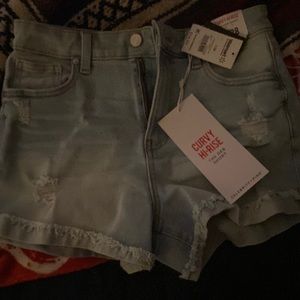 Curvy high rise light blue Jean,